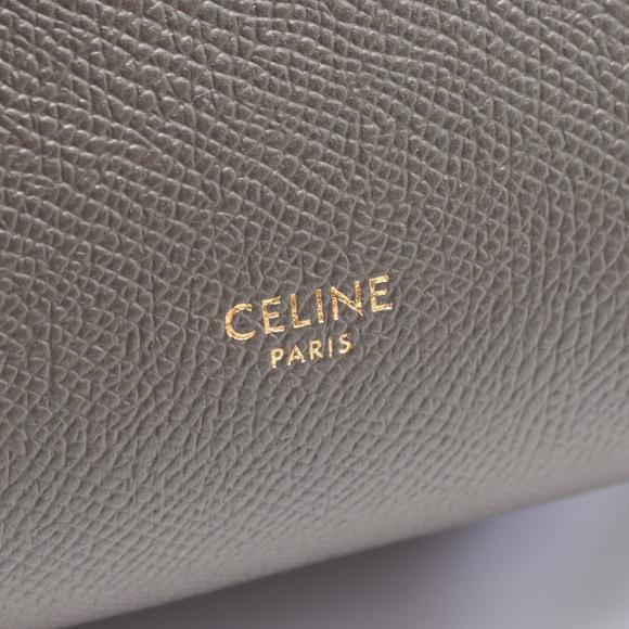 Celine Pico Belt Bag Handbag Bag Leather Grey - Picture 4 of 4